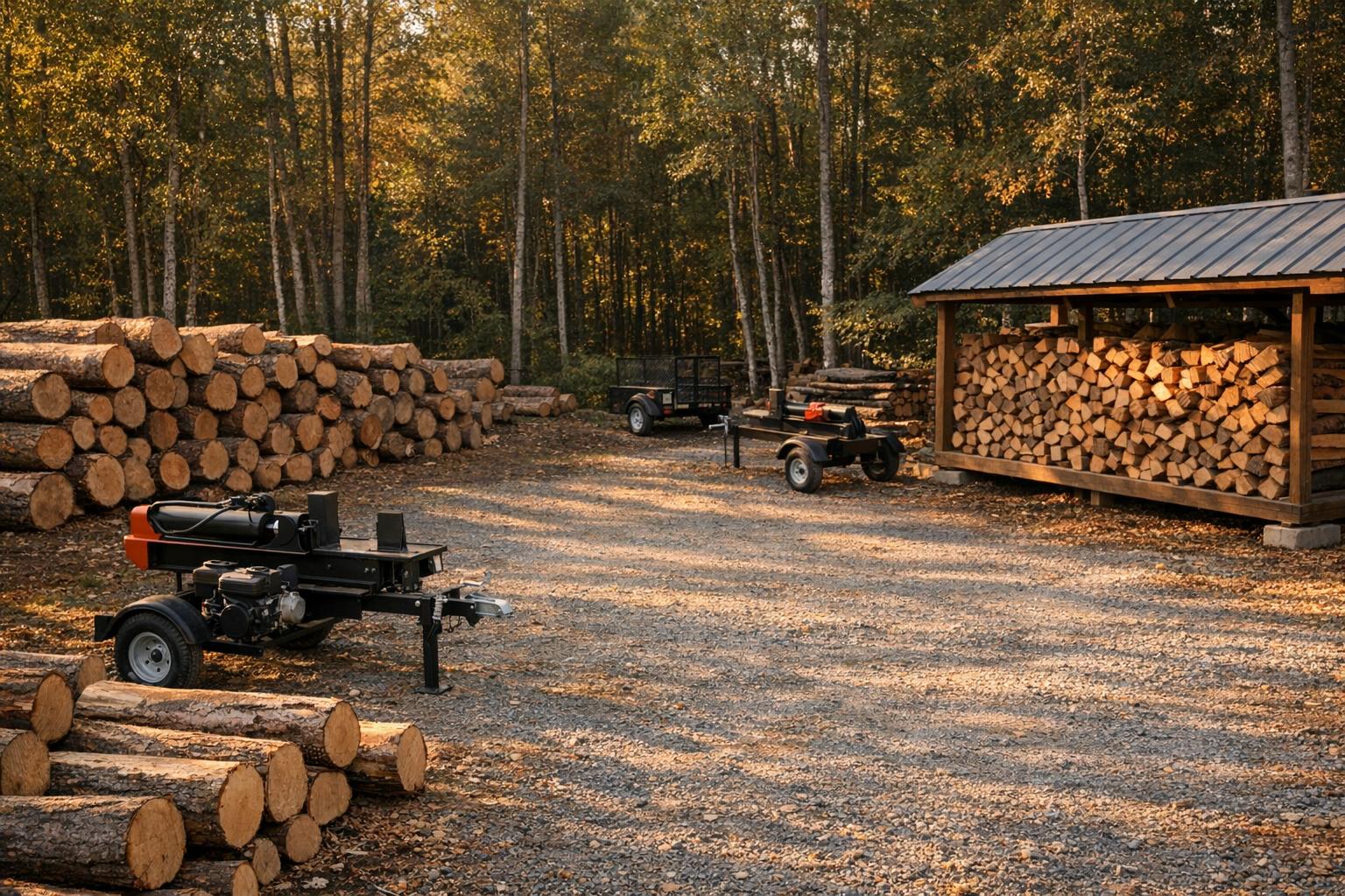 Towable Log Splitters: Check More Than the Hitch AI-generated editorial illustration.